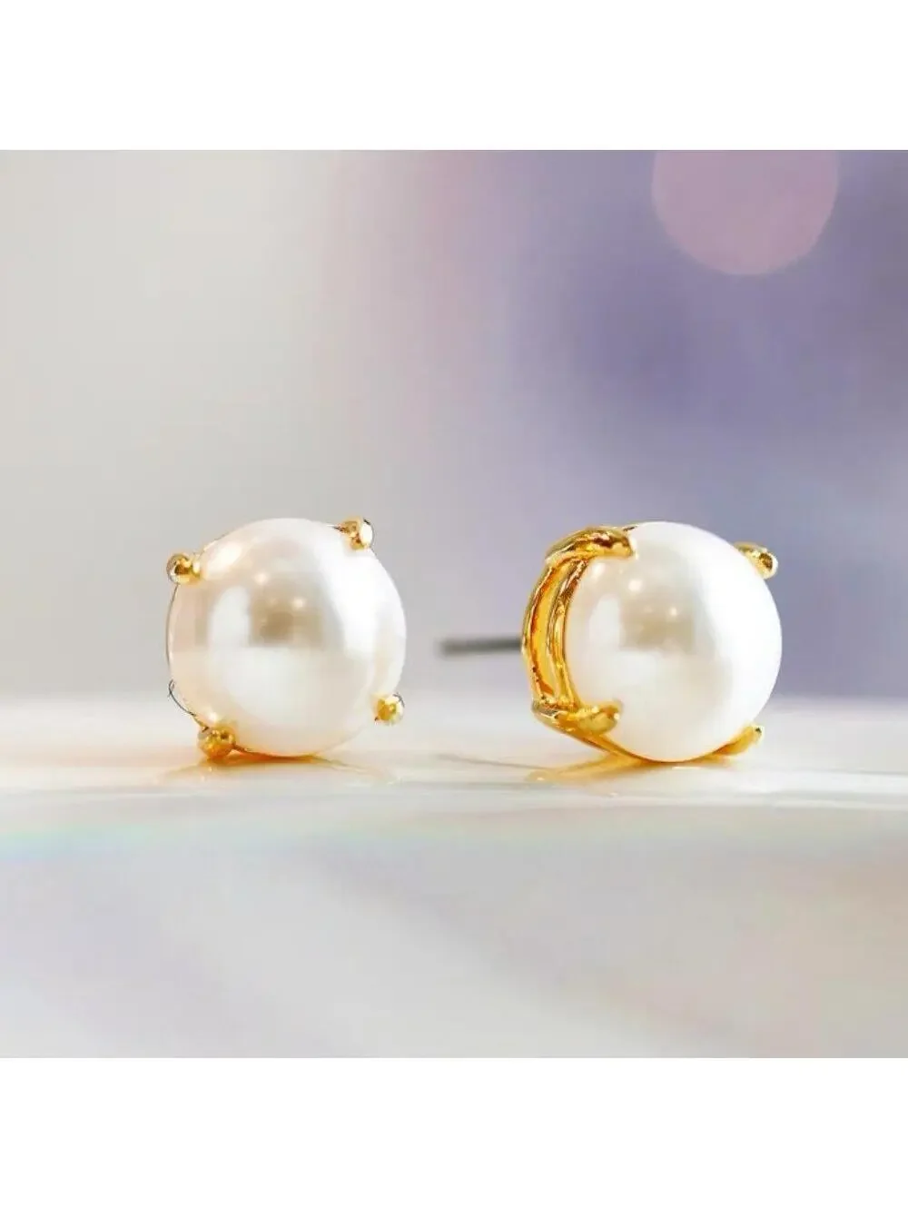 Lele Sadoughi Ashford Pearl Stud Earrings